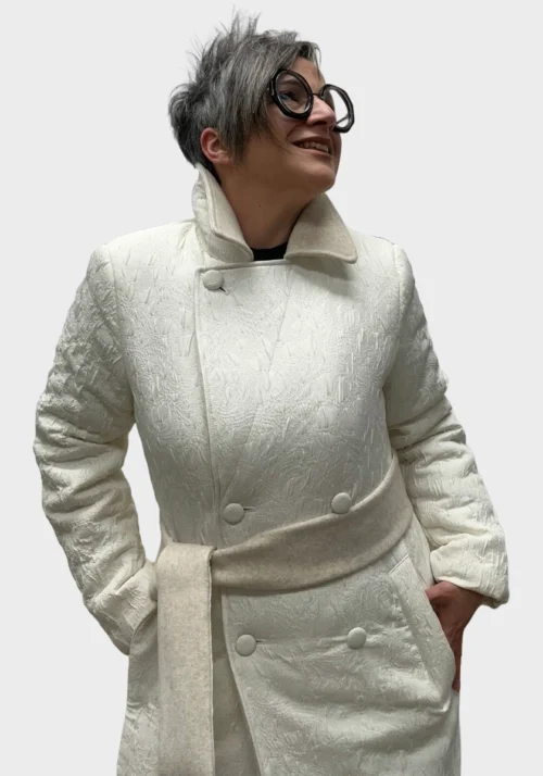 Cappotto Doppiopetto Goffrato