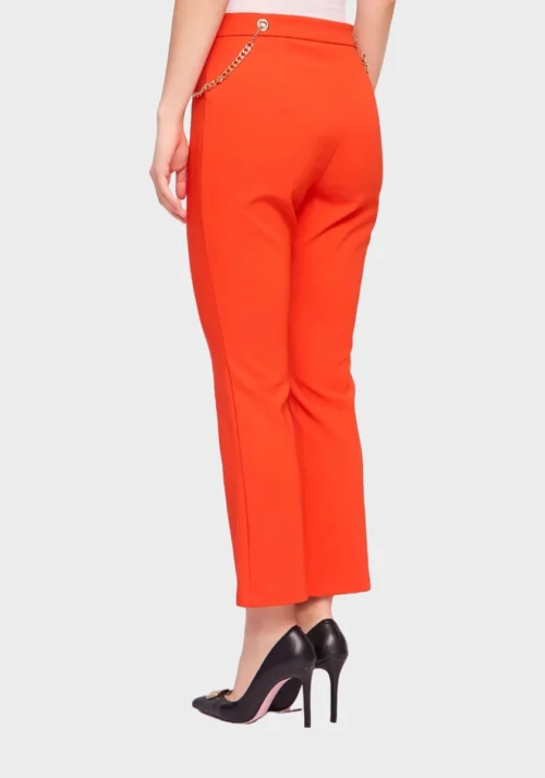 Pantaloni Arancio con Catena Gioiello Foto 7