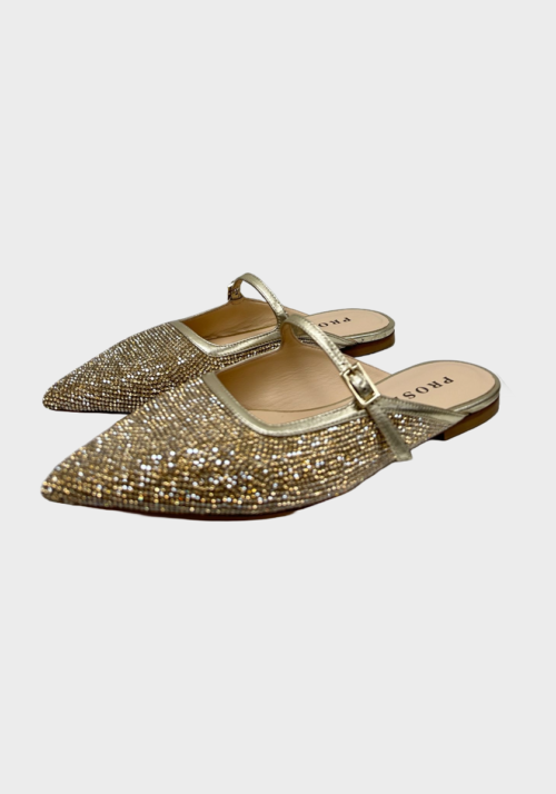Sabot in Glitter Crystal Platino Foto 3