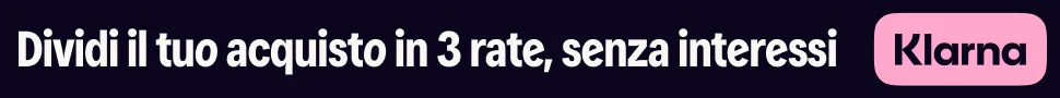 Acquista ora. Paga con Klarna in comode rate senza interessi.