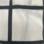 Maglia Bianca Quadretti Scollo a V