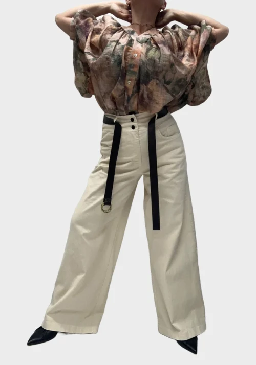 Pantalone cotone leggermente elasticizzato peperosa foto 12 Pantalone In Cotone Leggermente Elasticizzato