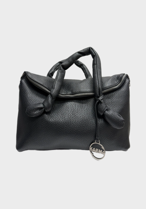 Borsa con Ribalta Ecopelle Martellata Foto 2 Borsa con Ribalta Ecopelle Martellata