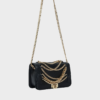Borsa crossbody nera con patta Foto 2 Borsa crossbody nera con patta