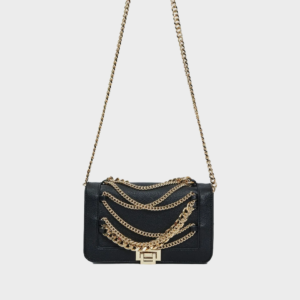 Borsa crossbody nera con patta Foto 3 Borsa crossbody nera con patta