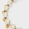 Collana Due Sfere Acc.Ino Oro Argento Foto 2 Collana Due Sfere Acc.Ino Oro Argento