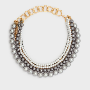 Collana Multifilo Perle Oro Argento Foto 1 Collana Multifilo Perle Oro Argento