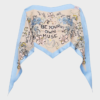 Foulard Meme Road celeste foto 1 Foulard Meme Road celeste