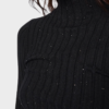 Maglia nera con paillettes Foto 1 Maglia nera con paillettes