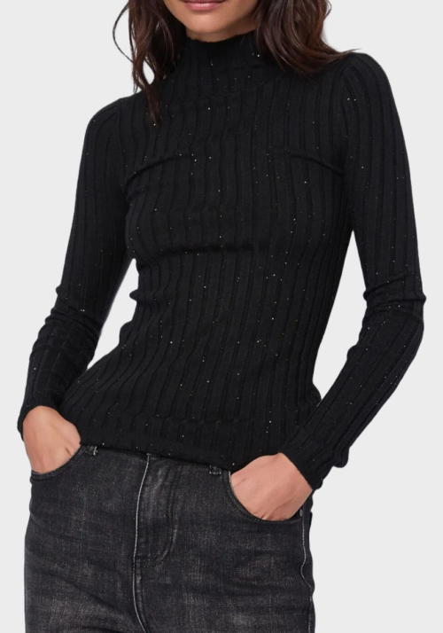 Maglia nera con paillettes Foto 4 Maglia nera con paillettes