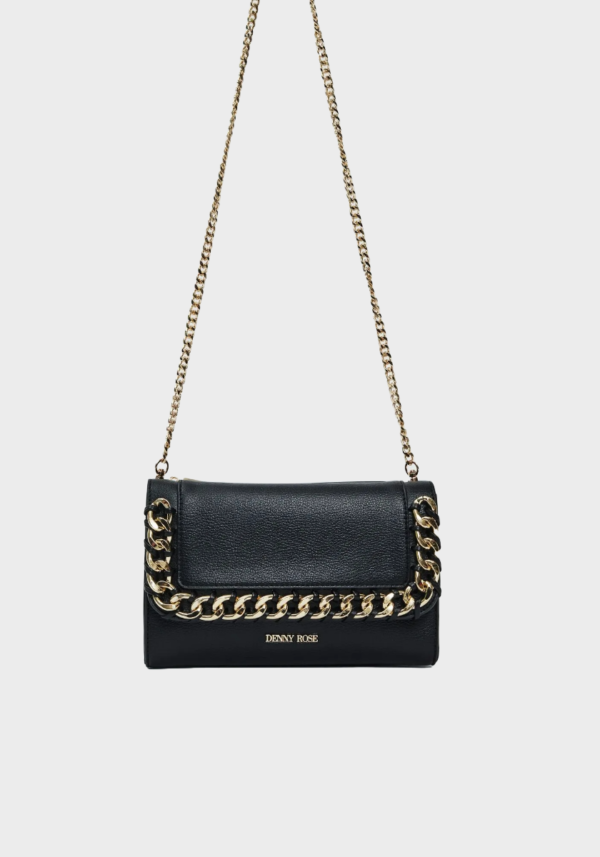 Pochette nera con catena Foto 3 Pochette nera con catena