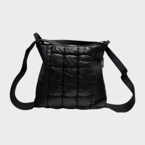 Sacca Zaino Ecopelle Nylon Nera Foto 3 Sacca Zaino Ecopelle Nylon Nera