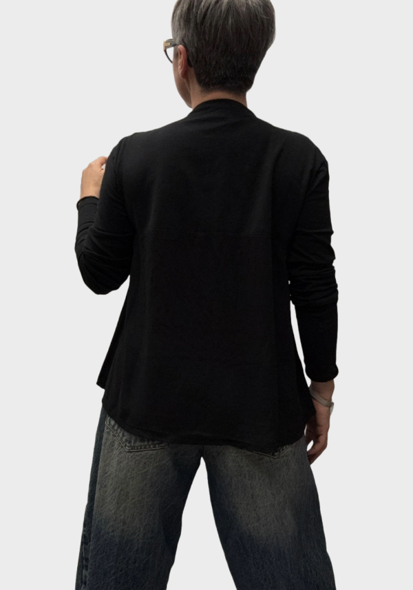 T-Shirt Girocollo in Jersey - Georgette Foto 3 T-Shirt Girocollo in Jersey - Georgette