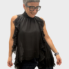 Blusa-Smanicata-nera-Philia-Loft-Foto-1 Blusa Smanicata Nera