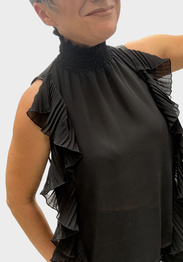 Blusa-Smanicata-nera-Philia-Loft-Foto-3 Blusa Smanicata Nera
