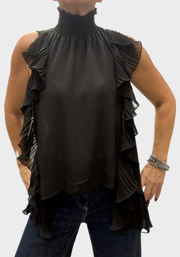 Blusa-Smanicata-nera-Philia-Loft-Foto-4 Blusa Smanicata Nera