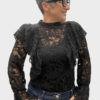 Blusa nera in Pizzo Foto 1 Blusa nera in Pizzo