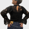 Blusa nera in Pizzo Foto 3 Blusa nera in Pizzo