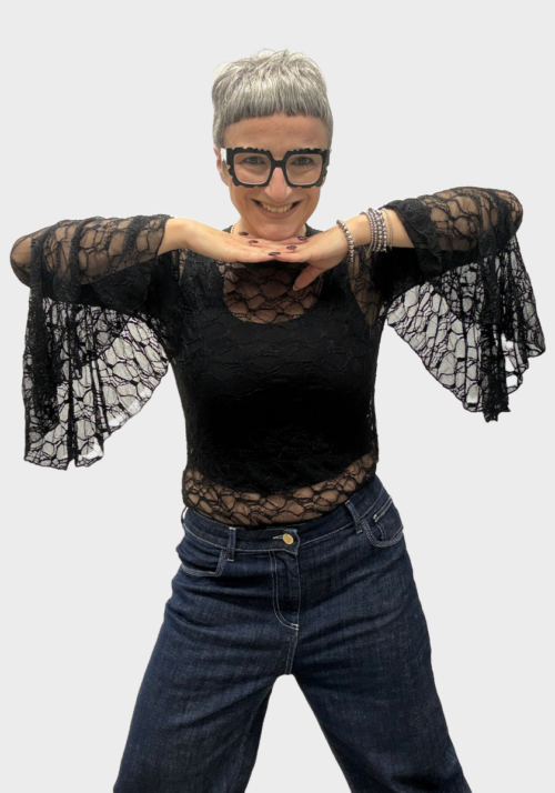 Maglia Maniche Lunghe in Pizzo