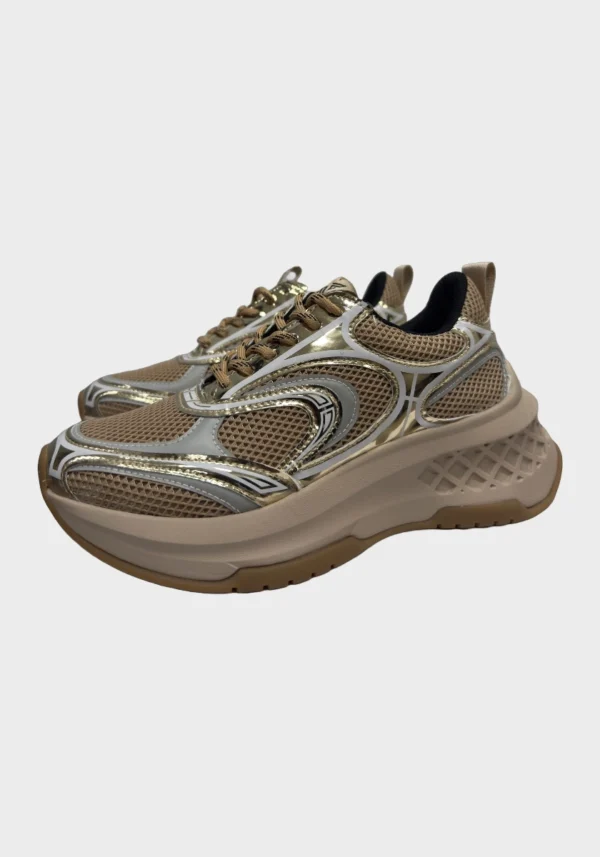 Running allacciata in materiale specchiato e tessuto tecnico Foto 4 Scarpa Running allacciata in materiale specchiato e tessuto tecnico