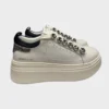 Sneaker a Cassetta in Pelle con Dettagli in Glitter Foto 5 Sneaker a Cassetta in Pelle con Dettagli in Glitter